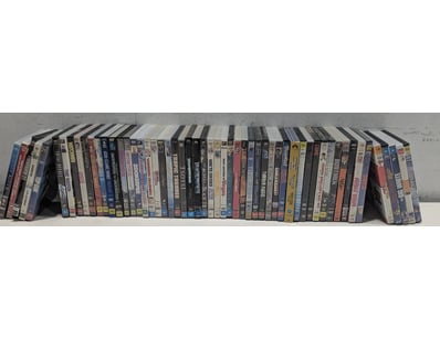 Extensive DVD collection comprising films across m...