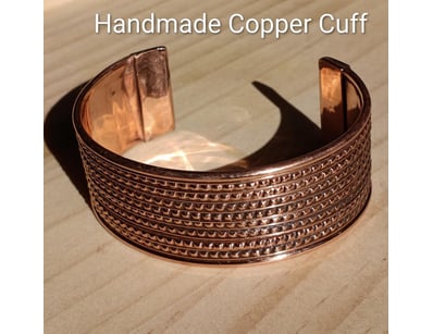 HANDMADE COPPER WIDE CUFF BANGLE        

Conditio...