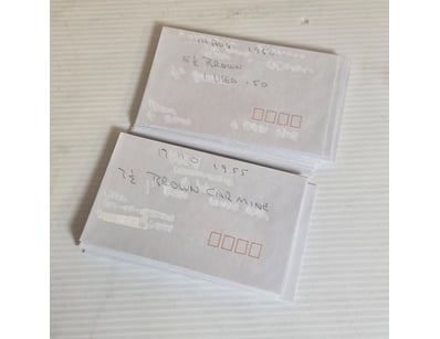 STAMPS, APPROX 37 ENVELOPES CONTAINING 1950S AUSTR...