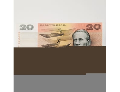 AUSTRALIAN $20 BANKNOTE, R407B (AUNC) 

CV: $200...