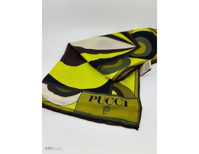 EMILIO PUCCI MULTICOLOURED PRINTED POCKET SQUARE S...