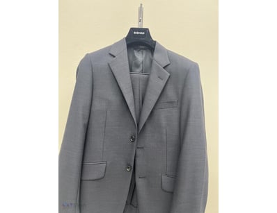 VARCE ITALIA 2 PIECE POLY WOOL MEN SUIT REGULAR FI...