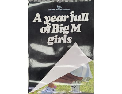 VANS "A YEAR FULL OF BIG M GIRLS" CALENDAR JULY 19...