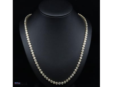 14K YELLOW GOLD AND 16.42CT TDW DIAMOND, RIVIERA N...