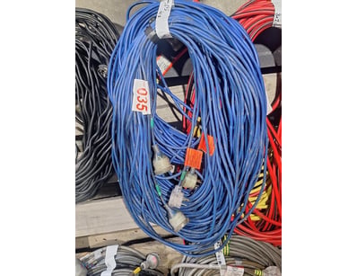240V Leads, Blue, 5 x 25m Cables 

Sold as Lot

...