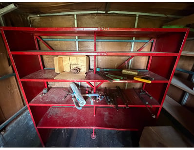 Metal 5-tier Shelf, Red, with Assorted Tools

SOLD...