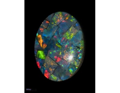 1.65 CARATS GENUINE COOBER PEDY MOSAIC OPAL TRIPLE...