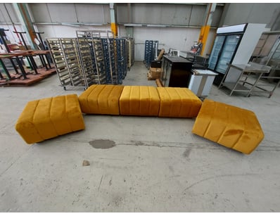 Camel Brown Ottoman Set – Stylish and versatile up...
