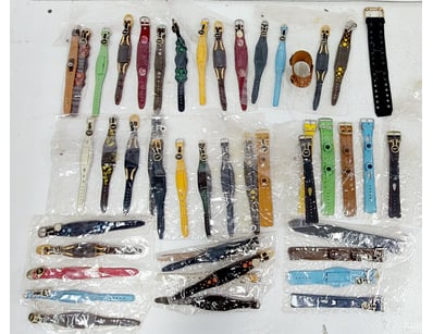 VINTAGE LEATHER WRIST WATCH STRAPS, 1960S-1970S
...