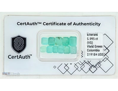 5.995CT NATURAL COLOMBIAN EMERALD PARCEL — EMERALD...