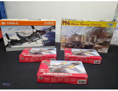 COLLECTION OF SCALE MODEL AIRCRAFT AND MILITARY VE...