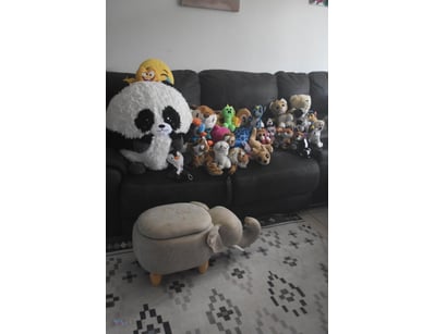 Kids Elephant Stool With Under Seat Compartment An...