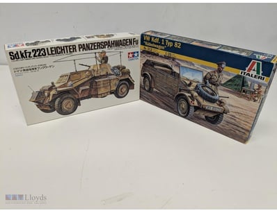 VINTAGE MILITARY MODEL KIT COLLECTION - TAMIYA & I...