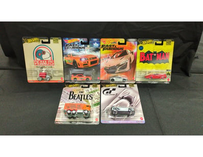 6X ASSORTED HOT WHEELS CARS INCLUDING FAST AND FUR...