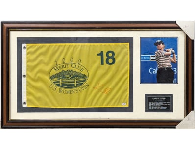 KARRIE WEBB SIGNED 2000 US WOMEN'S OPEN MERIT CLUB...