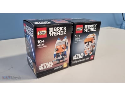 LEGO BRICKHEADZ STAR WARS SET PAIR - AHSOKA TANO &...