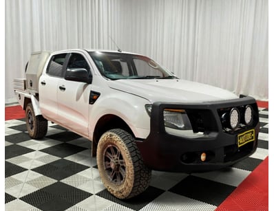 <b>2013 Ford Ranger PX XL Dual Cab Utility - White...
