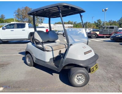 <b>Club Car Golf Cart - Grey - Electric - 2 Seater...