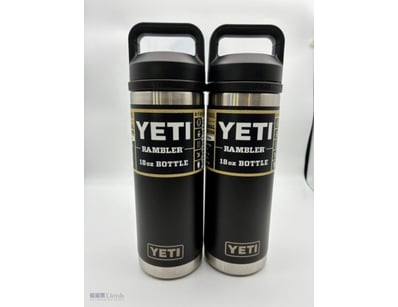 Yeti Rambler 18oz Bottle - Black - Twin Pack - New