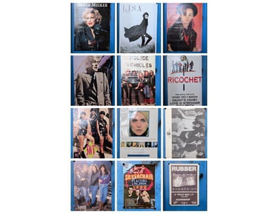 COLLECTION OF MUSIC POSTERS, INCLUDING BETTE MIDLE...