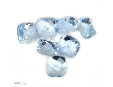 5.55CT TSW X 7, NATURAL BERYL AQUAMARINES     

Cu...