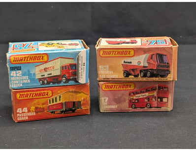 VINTAGE MATCHBOX DIE-CAST VEHICLE COLLECTION - FOU...