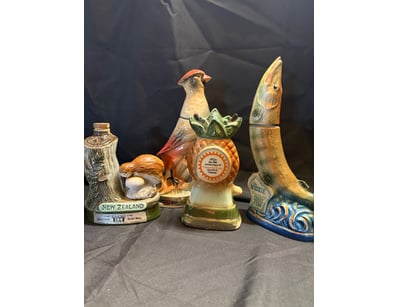 VINTAGE CERAMIC LIQUOR DECANTERS COLLECTION - FOUR...