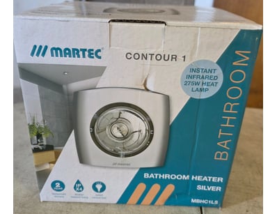 RRP $49.99 Martec Contour-1 Bathroom 275W Infrared...