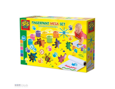 RRP $29.95 Fingerpaint Mega Set 6 Colours X 110 Ml...
