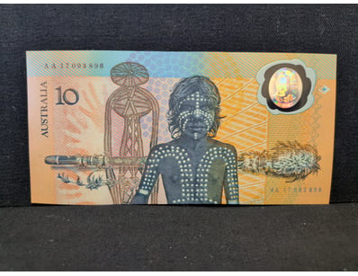 AUSTRALIAN COMMEMORATIVE $10 POLYMER NOTE 1988

...