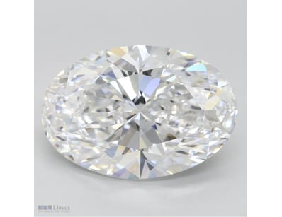 LAB GROWN DIAMOND OVAL 4.10CT D VVS1 PREMIUM DIAMO...