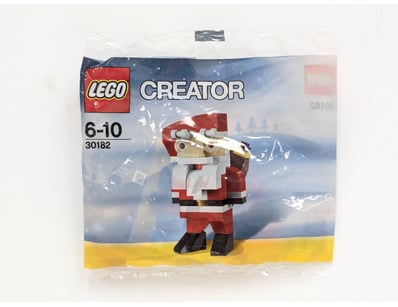LEGO Creator set 30182 featuring a festive Santa C...