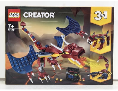 LEGO Creator 3-in-1 set 31102 featuring a transfor...