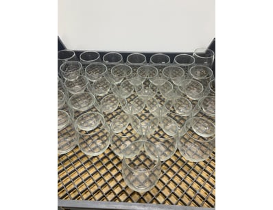 Lot of glass cups. 

SOLD AS LOT

