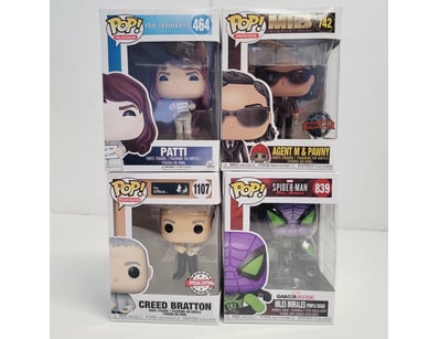 FUNKO POP VINYL FIGURE COLLECTION - FOUR BOXED FIG...
