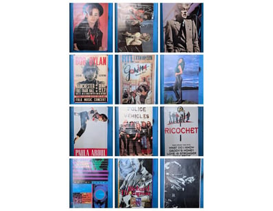 COLLECTION OF MUSIC POSTERS, INCLUDING GOMINA, DAN...