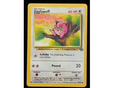 JIGGLEYPUFF POKÉMON TRADING CARD - BASE SET #54/64...