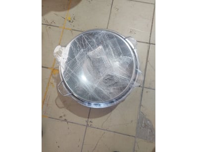 Assorted Stainless steel kitchen items, includes c...