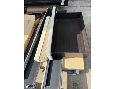 RRP $899 Paddington King Single Bed Frame, dark ti...