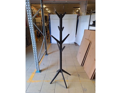 Coat Hanger, Timber Style, Black Finish

