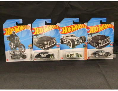 4 X HOT WHEEL TREASURE HUNTS INCLUDING BONE SHAKER...