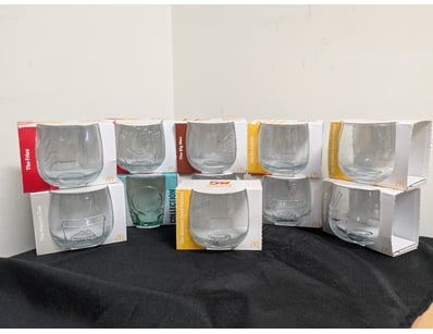 MCDONALD'S PROMOTIONAL GLASS COLLECTION - MULTIPLE...