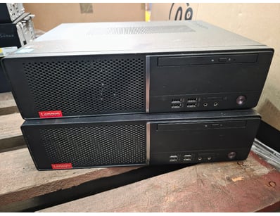 Lot of two Lenovo V520S-08IKL Desktop computers. B...