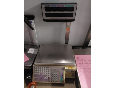 Weddibush SM-90 commercial retail weighing scale f...
