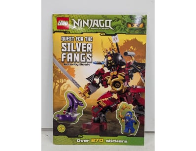Lot of two LEGO Ninjago activity books featuring s...