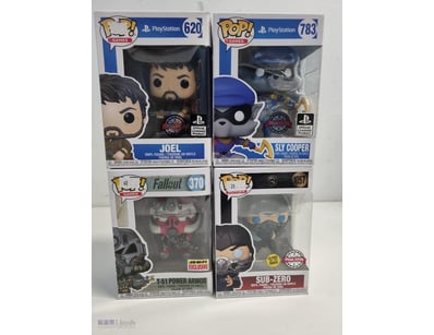 FUNKO POP PLAYSTATION GAMES COLLECTION - FOUR FIGU...
