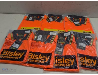 Bulk lot of Bisley Workwear high-visibility safety...