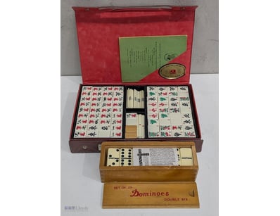 VINTAGE MAHJONG AND DOMINOES GAME SET COLLECTION

...