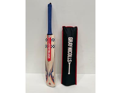 RRP $300 GRAY-NICOLLS cricket bat featuring a natu...
