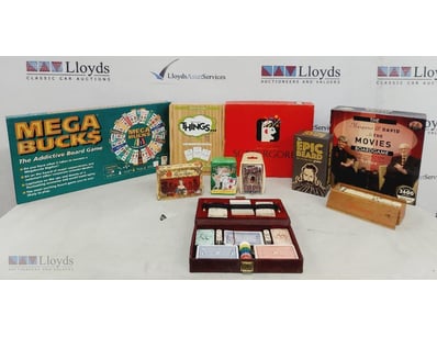 ASSORTED BOARD GAMES AND CARD GAMES INCLUDING, MEG...
